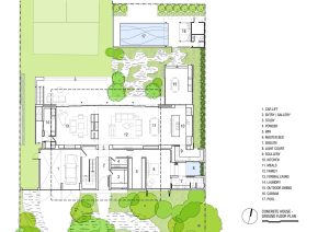 Concrete Home Plans Courtyard