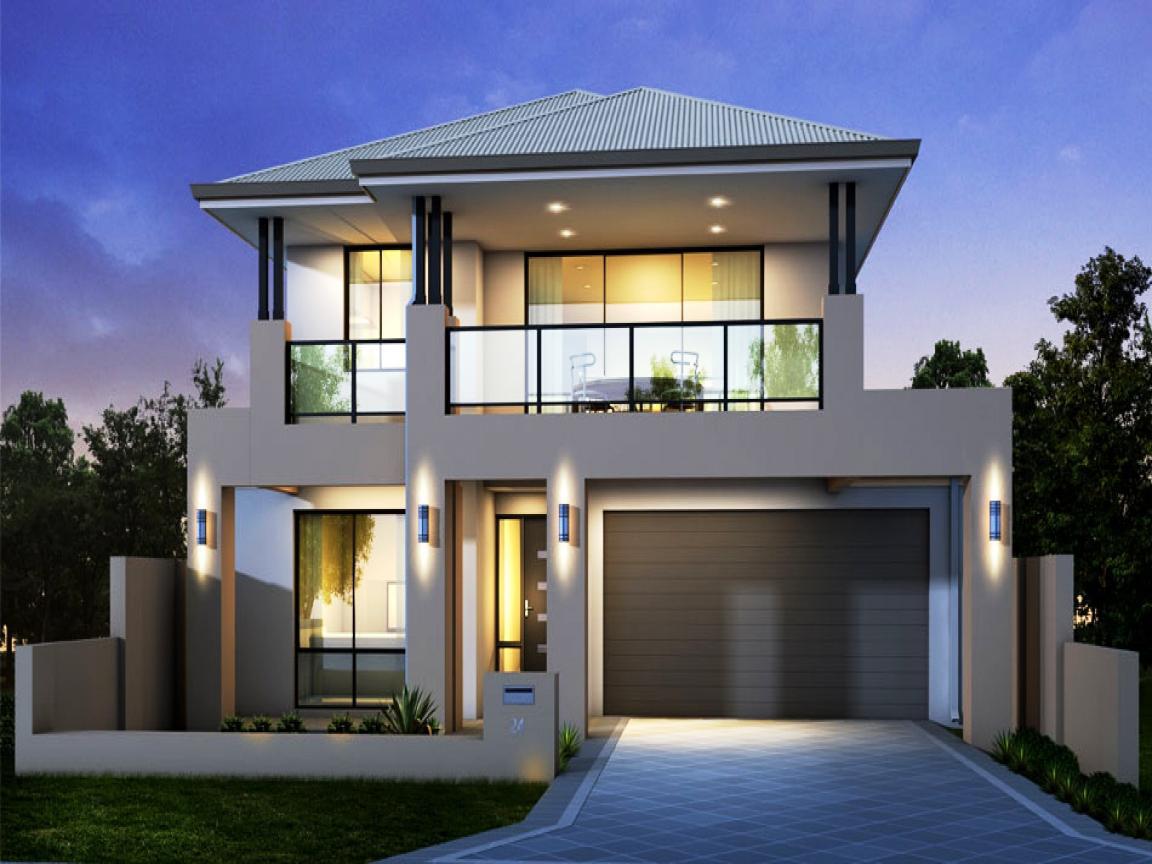 Contemporary House Plans With Attached Garage