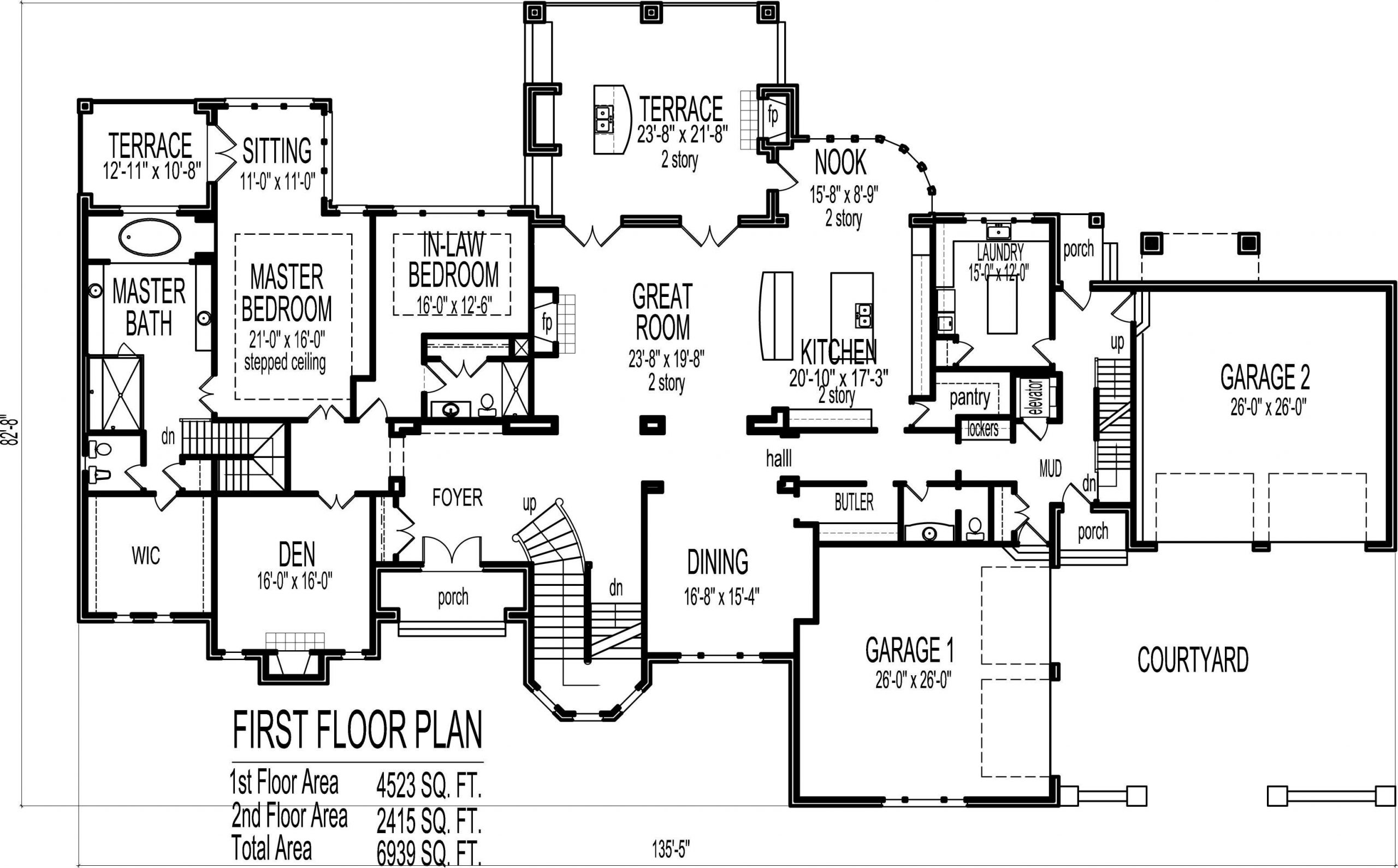 Mansion Floor Plans With Dimensions