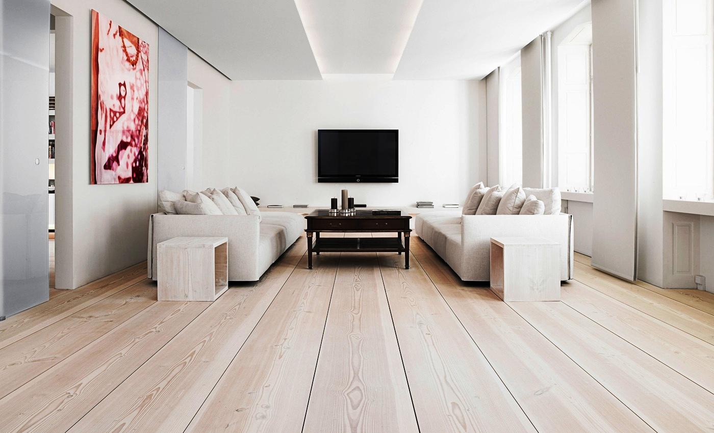 White Wooden House Floor