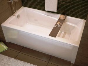 60 Inch Freestanding Tub With Deck Mount Faucet