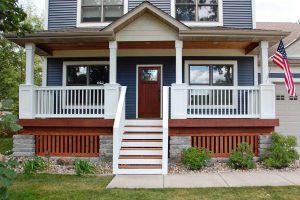 Front Porches Decorated For Spring