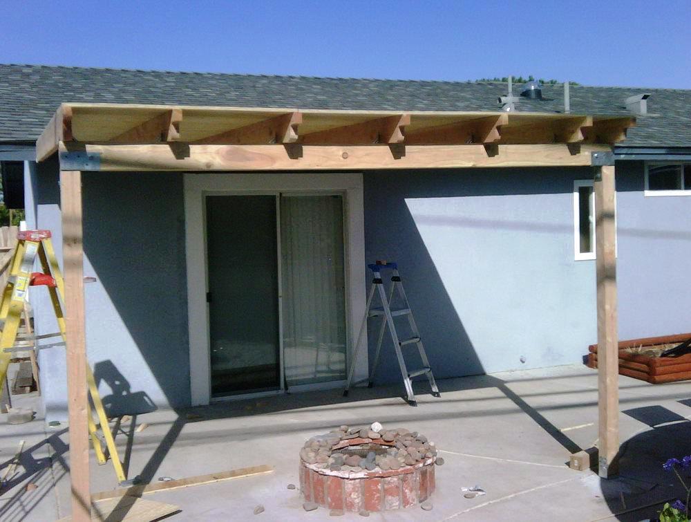 How To Build A Patio Cover Attached To House