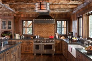 Classic Exposed Brick Kitchen