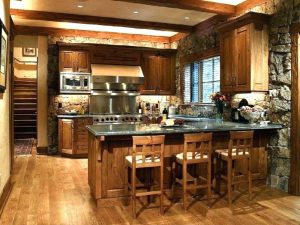 Country Small Rustic Kitchen