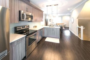 Dark Floor Kitchen Laminate