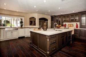 Dark Floor Kitchen Plan