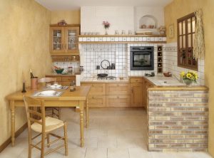 Elegant Small Rustic Kitchen