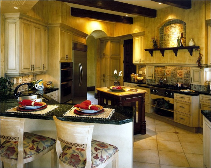 Elegant Tuscan Kitchen Design