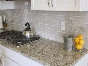 Great Grey Subway Tile Backsplash Kitchen