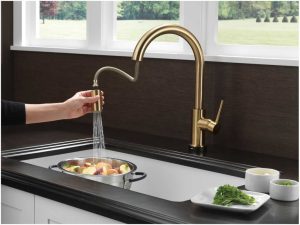 Kitchen Faucet With Pull Out Sprayer Bronze