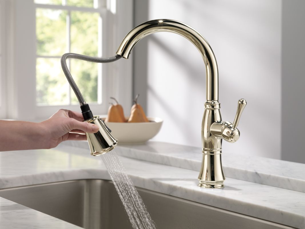 Kitchen Faucet With Pull Out Sprayer Nickel.