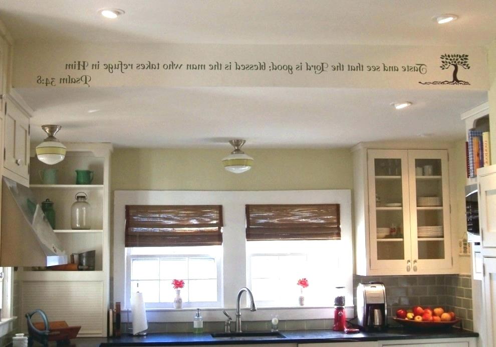 Kitchen Soffit Decorating Ideas With Bamboo