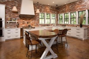 Luxury Exposed Brick Kitchen