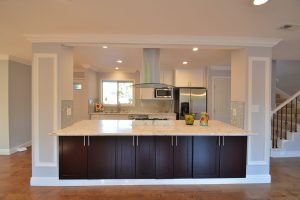 New Kitchen Island with Support Columns