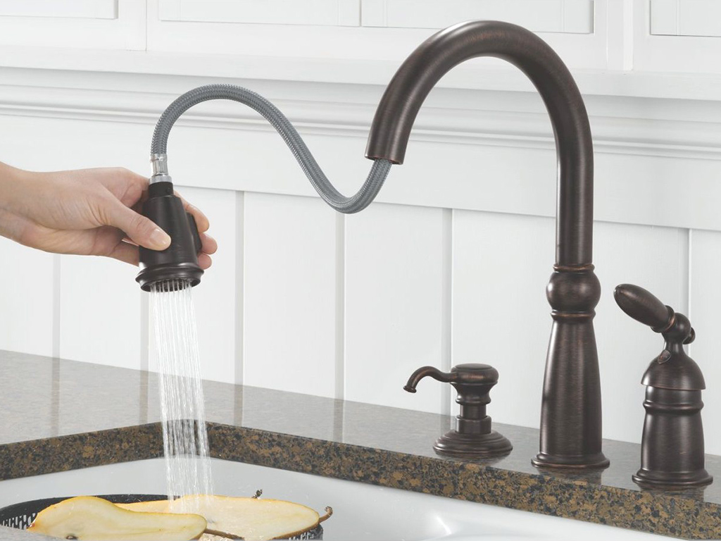 One Industrial Style Kitchen Faucet
