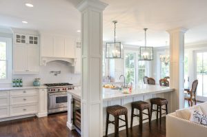 Popular Kitchen Island with Support Columns