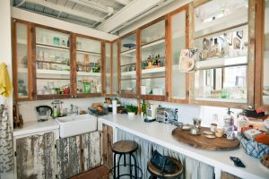 Reclaimed Wood Kitchen Cabinets And Wood Floors