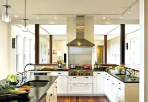 Top Kitchen Island with Support Columns