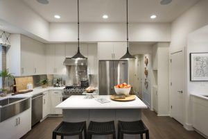 Vaulted Ceiling Kitchen Lighting Brushed Nickel