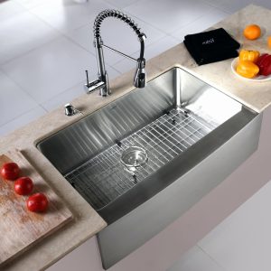 Cast Iron Kitchen Sink 19x33