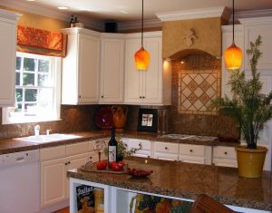Contemporary Kitchen Bay Window Over Sink