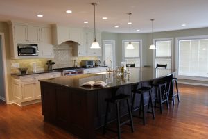 Dark Wood Floors Light Kitchen Cabinets