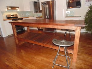 Hand Crafted Reclaimed Wood Kitchen Cabinets
