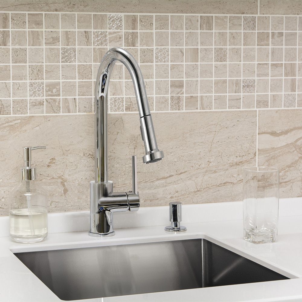 Industrial Style Kitchen Faucet With Spray