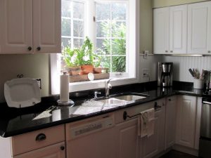 Kitchen With Bay Window Over Sink