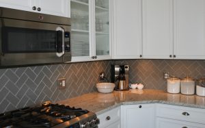 Light Grey Subway Tile Backsplash Kitchen