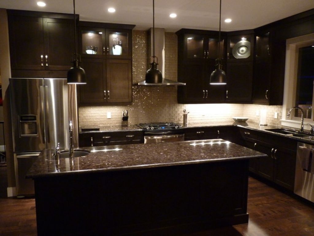 Modern Kitchen With Dark Floor